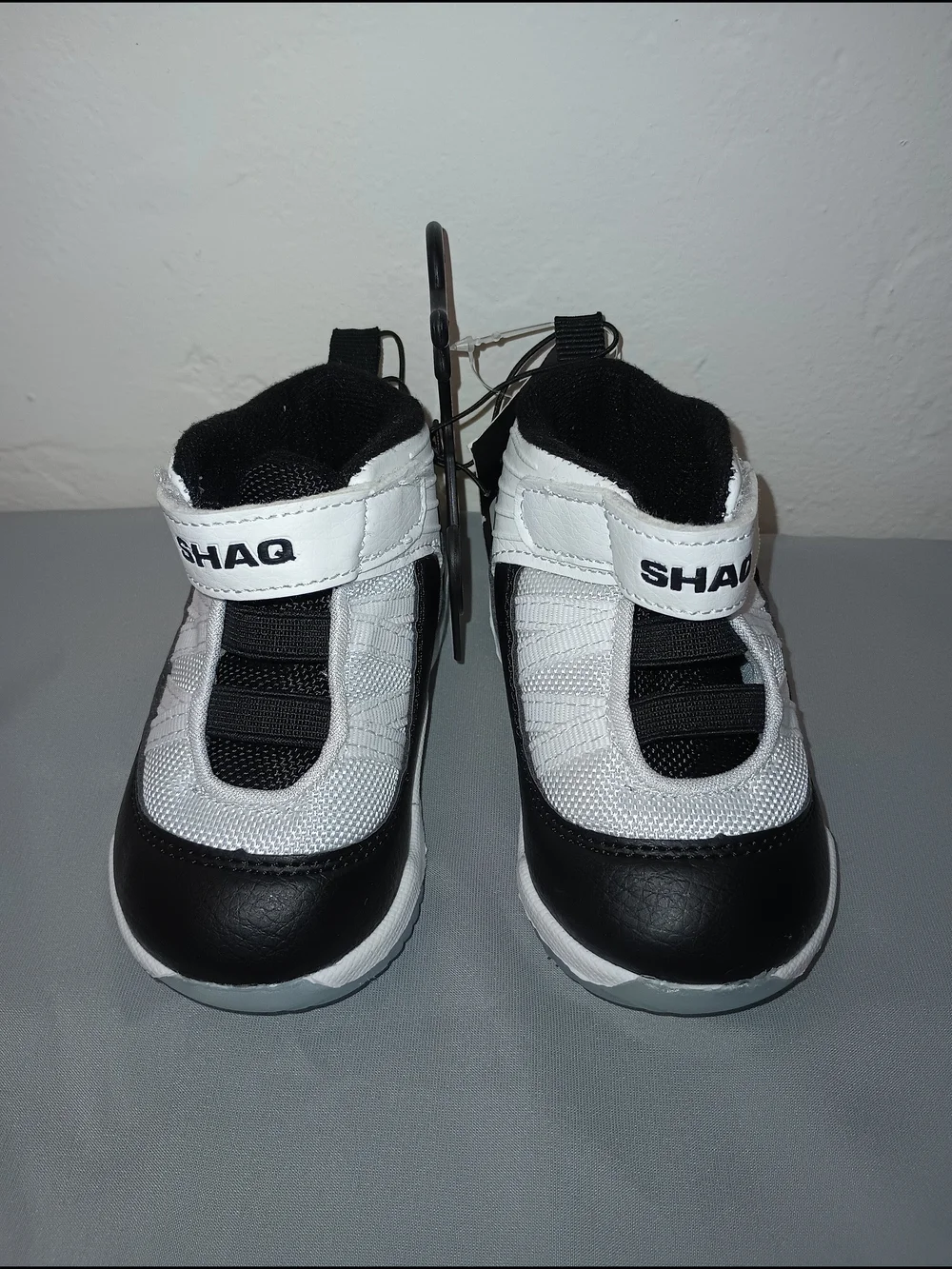 Baby Walker Shoes in Black & White with Easy Hook-and-Loop Closure